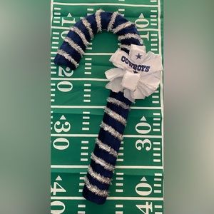 Dallas Cowboys Velvet-like Christmas Candy Cane
